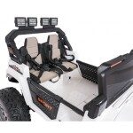 Mamido Elektrické autíčko Extreme Sport 4x4 s premenlivou veľkosťou bielej
