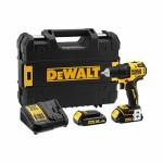 DeWalt DCD708S2T / Aku vŕtací skrutkovač / 18V / 13mm skľučovadlo / 1.650 ot-min / 65 Nm / 2x1.5Ah / nabíjačka / kufor (DCD708S2T)