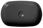 ISVEA - INFINITY OVAL keramické umývadlo na dosku, 55x36cm, antracit 10NF65055-2C