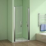 H K - Sprchové dvere MELODY D2 120 dvojkrídlové 116 x 120, číre sklo SE- MELODYD2120