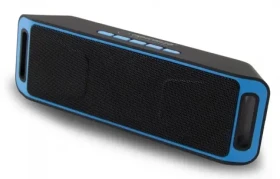 Esperanza EP126KB FOLK čierno-modrá / Bluetooth reproduktor / 2x3W / 5V / 800mAh / BT 4.1 / FM radio / microSD (EP126KB - 5901299940297)