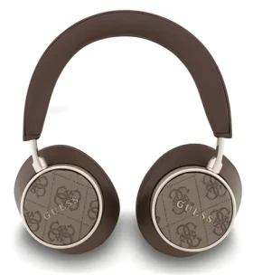 Guess PU Leather 4G Classic Logo hnedá / Bezdrôtové slúchadlá / do uší / ENC / PU koža (57983126944)