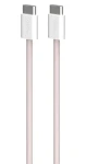 Puro Fabrik FABK4 ružová / Dátový kábel USB-C na USB-C / 60 W / 1,5 m