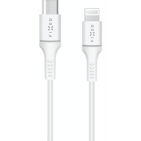 FIXED Dlhý dátový a nabíjací kábel s konektormi USB-C-Lightning a podporou PD 2 m biela / MFI certifikácia (FIXD-CL2M-WH)