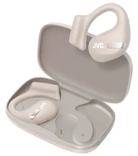 JVC HA-NP50T béžové / Bezdrôtové slúchadlá s mikrofónom / Bluetooth 5.3 / IPX5 / Rýchle nabíjanie (HA-NP50T-C-U)