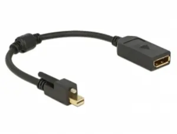 DeLock kábel mini Displayport 1.2 so skrutkami gt; Displayport 4K (62638)
