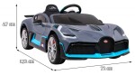 Mamido Detské elektrické autíčko Bugatti Divo čierne