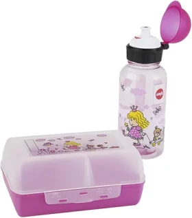 Emsa KIDS FLASK amp; VARIABOLO Princess / Olovrantová krabička + fľaša na pitie / dopredaj (3100518137)