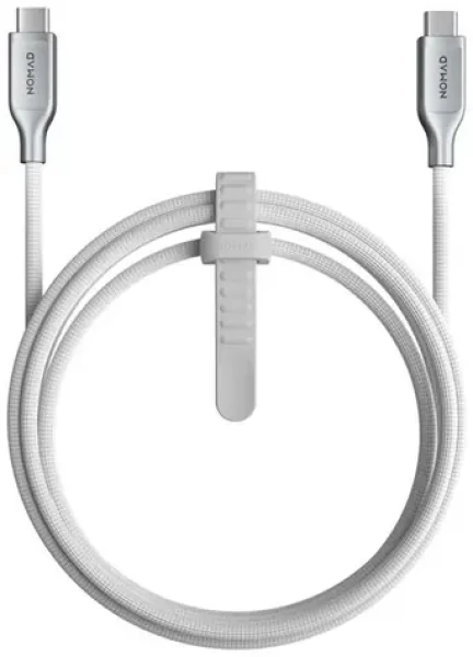Nomad Kevlar Pletený Kábel USB-C (M) - USB-C (M) 240W 1.5m biela (NM014674858)