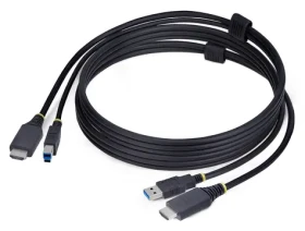 StarTech HU1226-KVM čierna / KVM kábel / HDMI + USB / 1,8 m / 4K UHD (HU1226-KVM-CABLE)