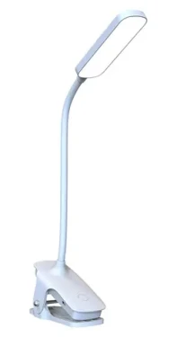 Wozinsky VT-02 biela / LED lampička na čítanie / klip / USB-C kábel 80 cm