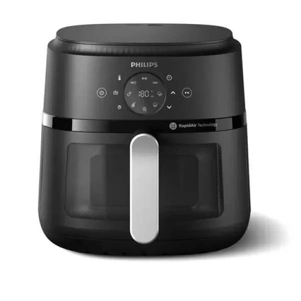 Philips 2000 series NA231/00 čierno-strieborná / Teplovzdušná fritéza / 1700 W / objem 6.2l (NA231/00)