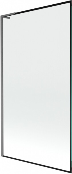 MEXEN/S - Next L vaňová zástena FIX 100 x 150, čierna vzor, grafit kartáčovaná 895-100-000-03-70-66