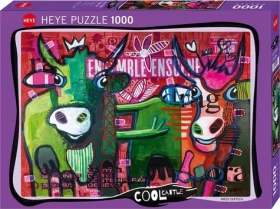 HEYE Puzzle Pruhované kravy