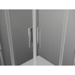 MEXEN/S - Exo štvorcový krídlový sprchovací kút 70 x 70, transparent, chróm 8110-070-070-01-00