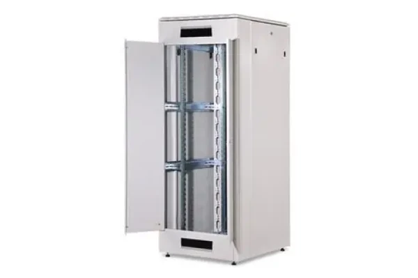 Digitus Unique 42U šedá / Stojanový rozvádzač / 19" / 800x1000mm / nosnosť 800kg / sklenené dvere (DN-19 42U-8/10-1)