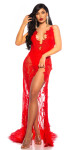 Soo Seductive! open back lace Red Carpet Dress Red Einheitsgroesse