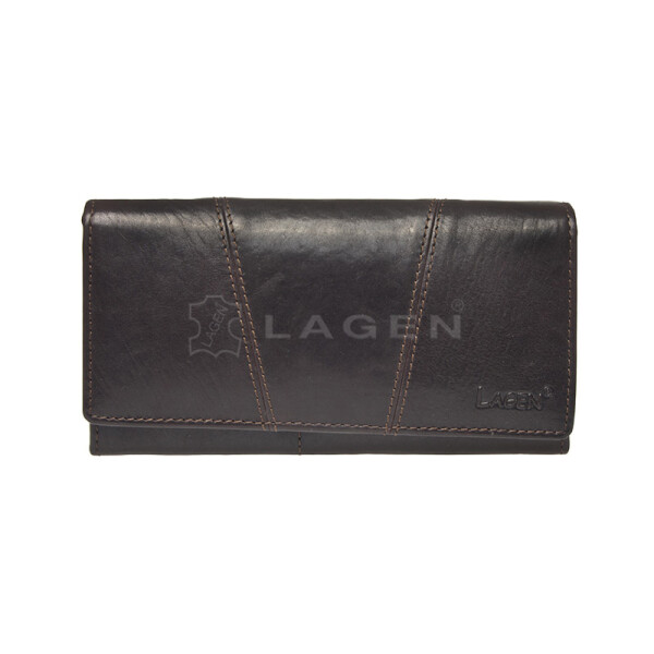 Dámska kožená peňaženka Lagen PWL-388/T Dark brown
