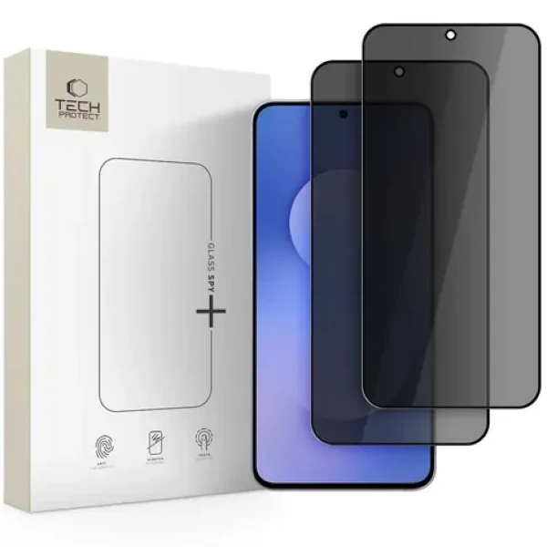 Tech-Protect Glass SPY+ čierna / Privátne tvrdené sklo / Samsung Galaxy A37 5G/A57 5G/S25 FE / 2 ks