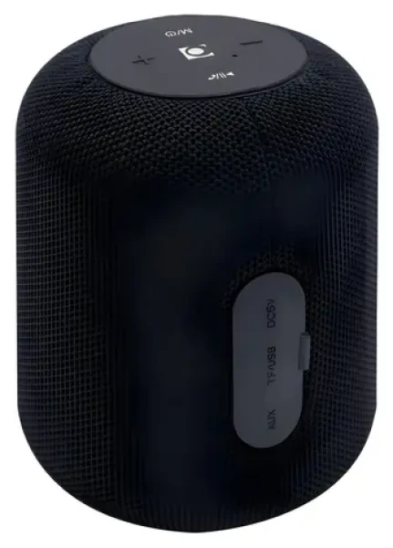 Gembird SPK-BT-15-BK čierna / Prenosný reproduktor / 5W / Bluetooth 5.0 / mikrofón / microSD / 1200 mAh (SPK-BT-15-BK)
