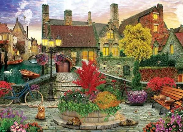 EUROGRAPHICS Puzzle Život na starom meste