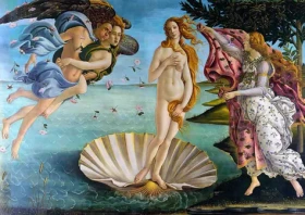 ENJOY Puzzle Sandro Botticelli: Zrodenie Venuše /1000 dielikov/ od 14 rokov