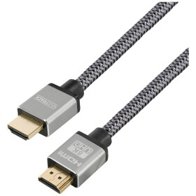 Maxtrack HDMI prepojovací kábel Zástrčka HDMI-A, Zástrčka HDMI-A 2.00 m čierna C 221-2 HNL Ultra HD (8K) HDMI kábel; C 221-2 HNL