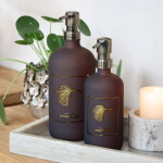 Chic Antique Sklenený dávkovač mydla Mocca 500 ml