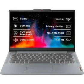 Lenovo IdeaPad Slim 3 14AMN8 sivá / Notebook / 14" FHD IPS / AMD RYZEN 5 7520U / 16GB / 512GB SSD / W11H (82XN00A0CK)