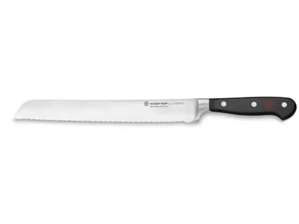 WÜSTHOF Nôž na chlieb Classic / Vrúbkované ostrie / 23 cm / Kovaná oceľ (1040101023)