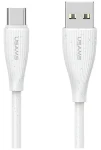 USAMS Green Series SJ714 biela / Nabíjací a dátový kábel USB-A/USB-C / 1 m / 18W / 3A / 480 Mb/s (SJ714USB02)