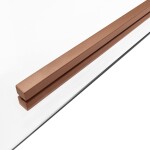 REA/S - Sprchovací kút SOLAR - Copper Brush 90x90 So sprchovou vaničkou Savoy black KPL-96015