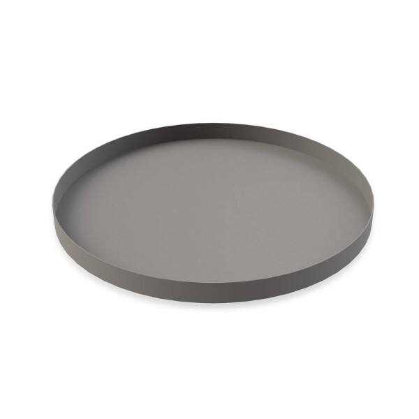 COOEE Design Kovová dekoratívna tácka Circle Grey 30 cm