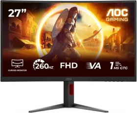 27" AOC Gaming C27G4Z2 čierna / Fast VA / 1920x1080 / 260Hz / HDMI + DP / VESA (C27G4Z2)