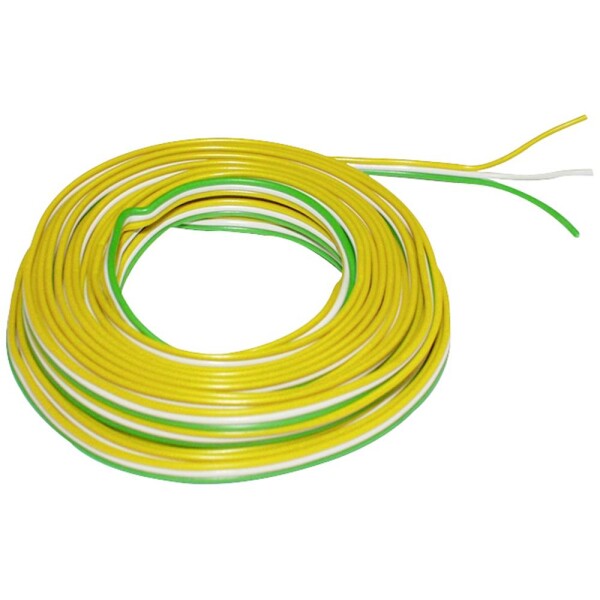 Econ connect KL3X014GEWSGN50 opletenie / lanko 3 x 0.14 mm² žltá, biela, zelená 50 m; KL3X014GEWSGN50