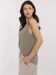 Blúzka D73761M11218A khaki farba L