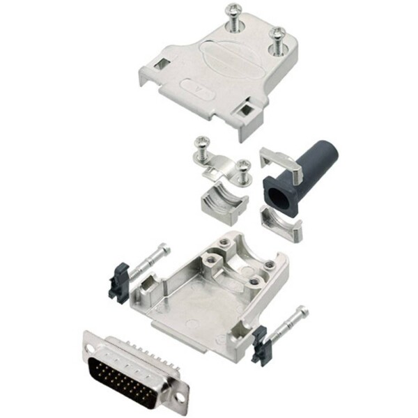 Amphenol L17DTZF15-RG+L717HDA26P sada D-SUB kolíkové lišty 180 ° Pólov: 26 spájkovaný 1 ks; L17DTZF15-RG+L717HDA26P