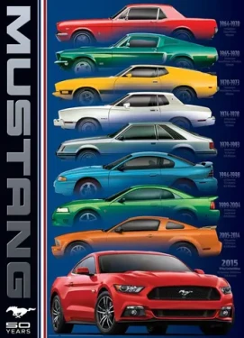 EUROGRAPHICS Puzzle 50 rokov Fordu Mustang