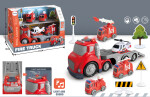 Mamido Mamido Hasičské auto s vlečkou pre najmenších so svetlami a zvukmi Fire Truck Transport