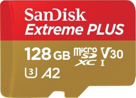 WD Extreme Plus MicroSDXC 128 GB Class 10 UHS-I/U3 A2 V30 (SDSQXBD-128G-GN6MA)