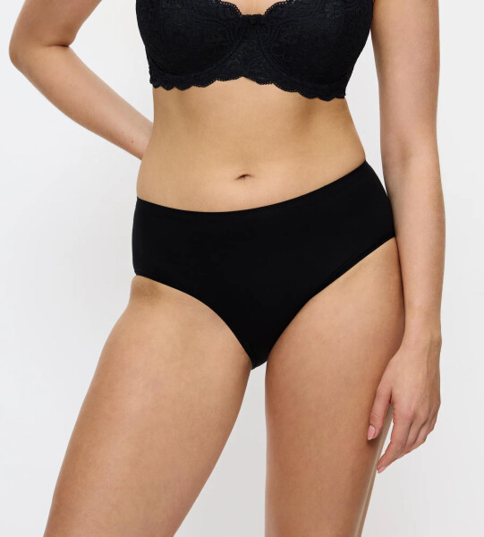 SENSE OF COTTON - Bezšvové midi nohavičky z organickej bavlny Triumph BLACK 42