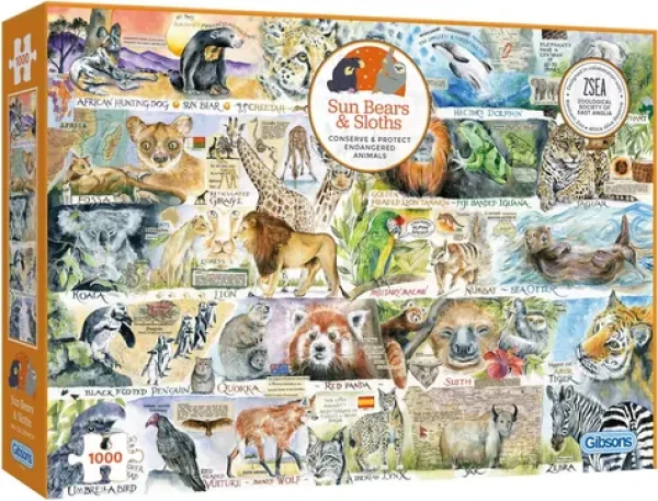 GIBSONS Puzzle Medvede a leňochy
