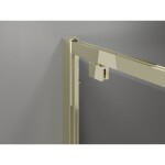 MEXEN - Exo sprchové dvere krídlové110, transparent, zlatá 8182-110-000-50-00