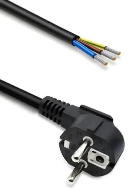 Napájací kábel SCHUKO CEE 7/7 uhlový / Napájací kábel / meď / 3x1,0 mm2 / 1,8 m (54608)