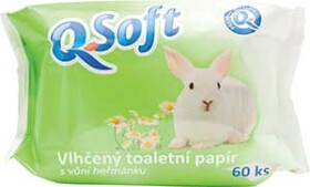 QSoft vlhčený toaletný papier Harmanček