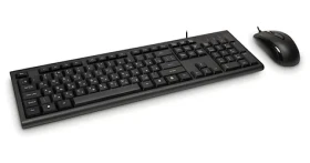 Inter-tech KM-3149R čierna / Klávesnica + myš / USB / RU/US (88884091)