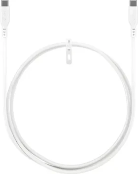 Goobay biela / Kábel USB-C / silikónový / 1,5 m (77743)