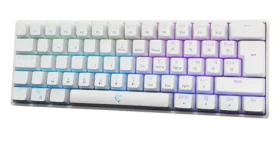 White Shark GK-4115 SHINOBI 2 biela / herná mechanická klávesnica / CZ/SK layout / červené spínače / USB / LED (SHINOBI2-W-CZ/SK-RED)