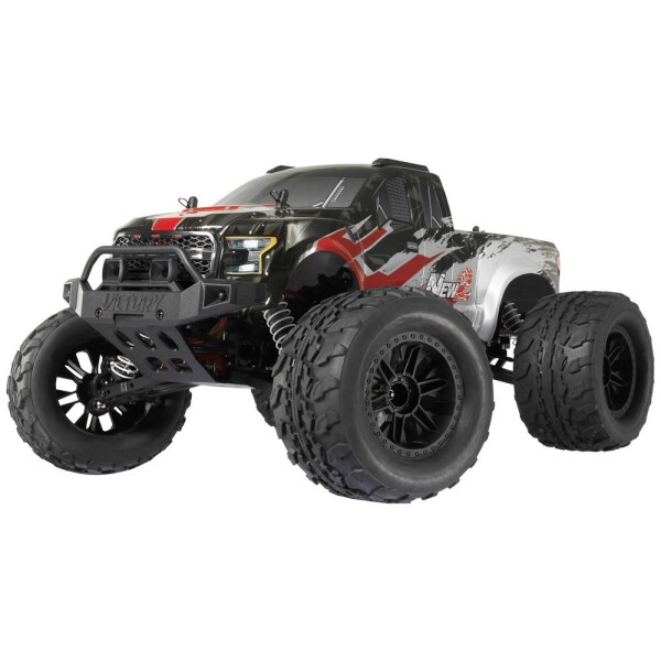 Reely New2 Super Combo komutátorový 1:10 RC model auta elektrický monster truck 4WD (4x4) 100% RTR 2,4 GHz vr. akumulátorov, nabíjačky a batérie ovládača; RE-7766604