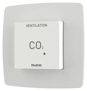 Duco CO2 Room Sensor biela / Senzor CO2 / s ovládaním / RF/káblové (0000-4604)